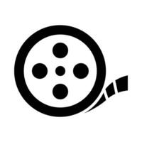 film haspel vector glyph icoon voor persoonlijk en reclame gebruiken.