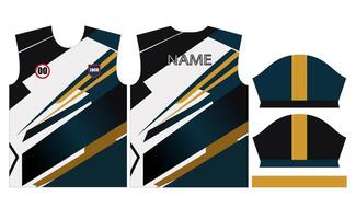 voetbal Jersey ontwerp voor sublimatie of sport- Jersey ontwerp vector