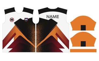 voetbal Jersey ontwerp voor sublimatie of sport- Jersey ontwerp vector