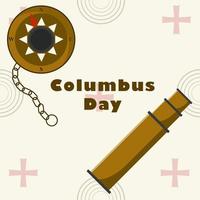 Columbus dag achtergrond vector