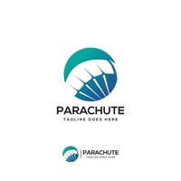 parachute logo ontwerp vector pictogram aanpasbaar