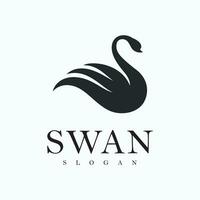 zwaan logo gemakkelijk en elegant vector symbool