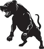 hond houding vector silhouet illustratie zwart kleur