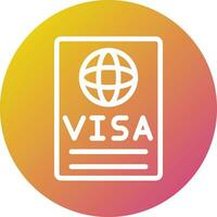 Visa vector icoon ontwerp illustratie