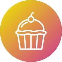 cupcake vector pictogram ontwerp illustratie