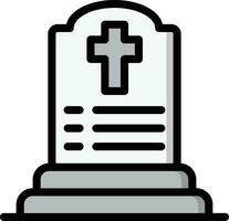 begraafplaats vector icoon ontwerp illustratie