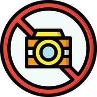 geen camera vector pictogram ontwerp illustratie