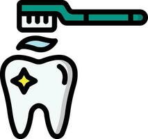 tanden schoonmaak vector icoon ontwerp illustratie