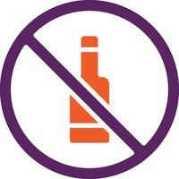 geen alcohol vector pictogram ontwerp illustratie