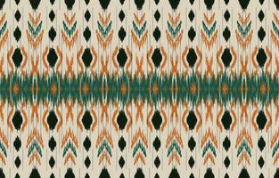 etnisch abstract ikat kunst. aztec ornament afdrukken. meetkundig etnisch patroon naadloos kleur oosters. ontwerp voor achtergrond ,gordijn, tapijt, behang, kleding, inpakken, batik, vector illustratie.