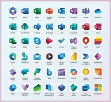 microsoft Product pictogrammen vector