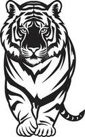 waterverf tijger kunstenaarstalent vector canvas geabstraheerd tijger in vector artistiek fusie