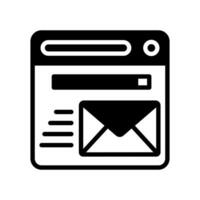 seo mail icoon in vector. illustratie vector