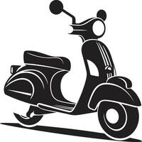 modern scooter icoon reeks kleurrijk scooter vector illustratie