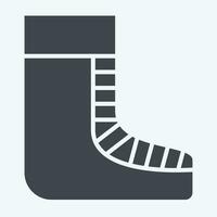 icoon schoenen. verwant naar keltisch symbool. glyph stijl. gemakkelijk ontwerp bewerkbaar. gemakkelijk illustratie vector