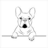 bulldog hond logo sjabloon, bulldog hond logo elementen vector