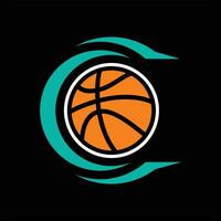 basketbal logo sjabloon, basketbal logo elementen vector