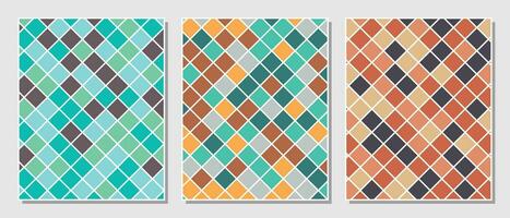 abstracte eenvoudige set kleurrijke rechthoeken patroon achtergrond. vector