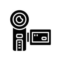 camcorder glyph icoon. vector icoon voor uw website, mobiel, presentatie, en logo ontwerp.
