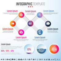 Infographics ontwerpsjabloon vector