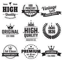 Vintage Retro Vector Logo voor banner