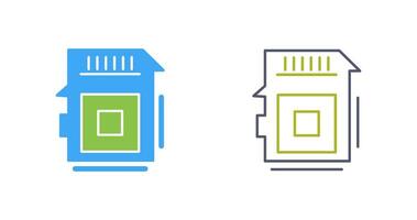 sd-kaart vector pictogram