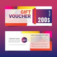 Gift Voucher Vector achtergrond