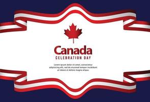 gelukkige onafhankelijkheidsdag van canada. vector illustratie