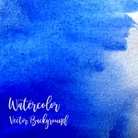 Blauwe aquarel achtergrond vector