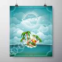 zomervakantie thema vector