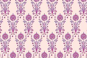 roze en Purper bloemen patroon, een herhalen en licht ontwerp van bloemen vector