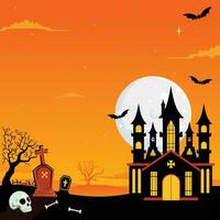 halloween spookachtig tekenfilm illustratie. halloween grafisch ontwerp vector