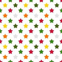 veelkleurig ster naadloos patroon, kerst ontwerp vector illustratie.