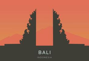 Bali mijlpaal Indonesië vector