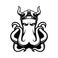 Octopus viking schets vector