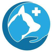 illustratie van een logo van een veterinair kliniek. vector