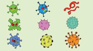 coronavirusvector. virus pictogram afbeelding vector