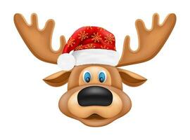 Kerstmis hert nieuw jaar vakantie symbool vector illustratie geïsoleerd Aan wit achtergrond