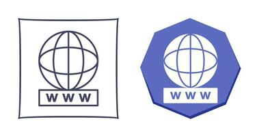 uniek wereld breed web vector icoon