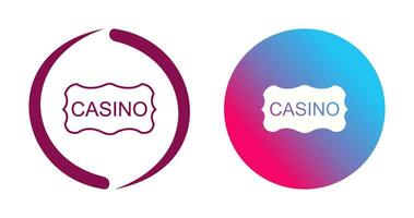 casino teken vector icoon