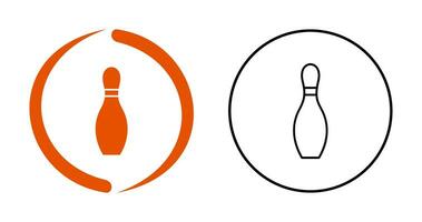 uniek bowling pin vector icoon