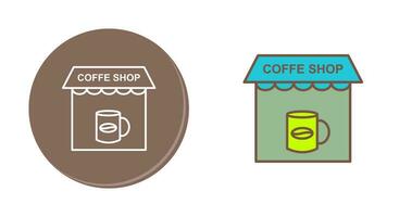 koffie winkel vector icoon