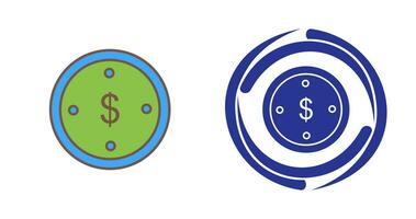 dollar munt vector pictogram