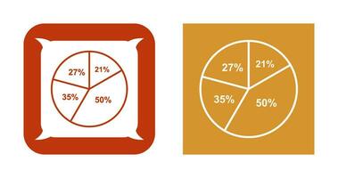 cirkeldiagram vector pictogram