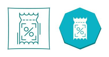 kortingsbonnen vector icoon
