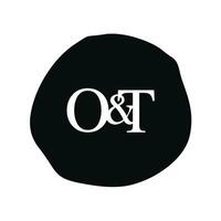 ot eerste logo brief borstel monogram bedrijf vector