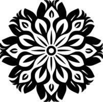 mandala, minimalistische en gemakkelijk silhouet - vector illustratie