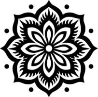 mandala - minimalistische en vlak logo - vector illustratie