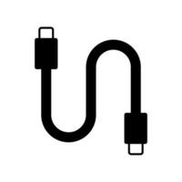 USB gegevens kabel icoon geïsoleerd vector illustratie