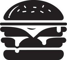 hamburger vector silhouet illustratie 2